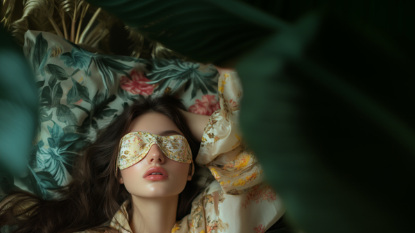 Woman Meditation Eye Mask