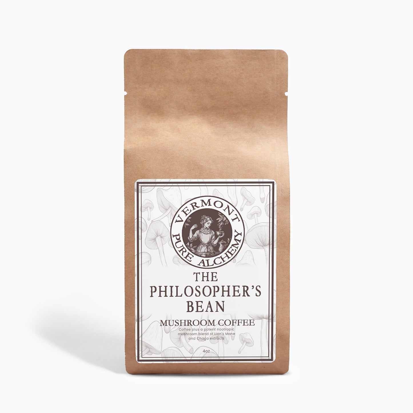 The Philosopher's Bean Mushroom Coffee Fusion - Lion’s Mane & Chaga 4oz