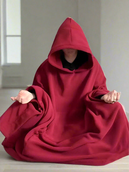 Meditation Cloak - Fleece Outer Pilgrimage Cape for Inner Work