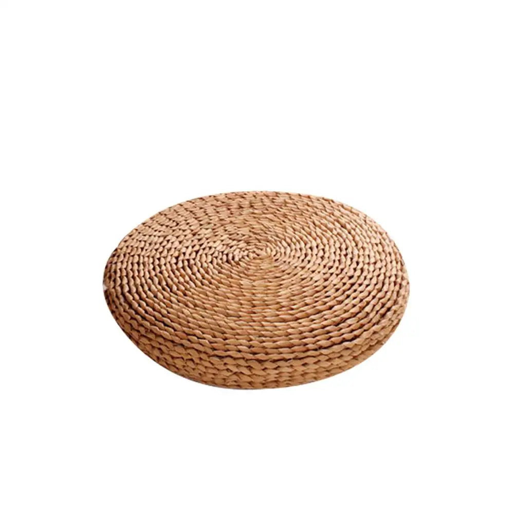 Straw Weave Meditation Bolster Cushion