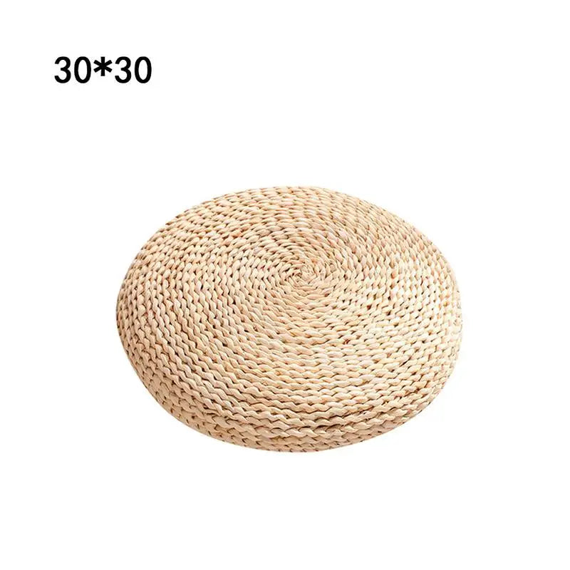 Natural Straw Weave Meditation Cushion