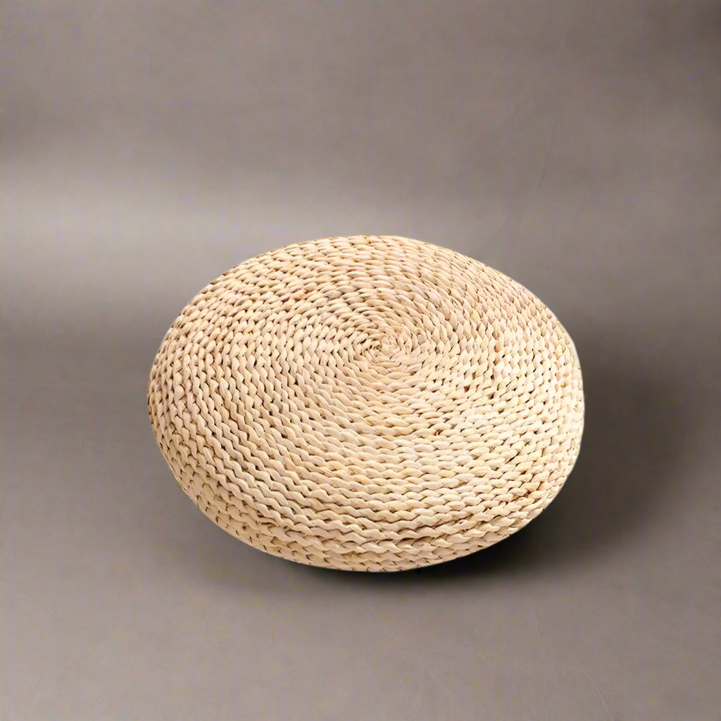 Straw Weave Meditation Bolster Cushion