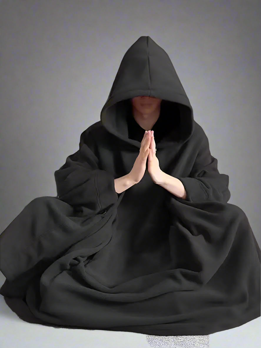 Meditation Cloak - Fleece Outer Pilgrimage Cape for Inner Work