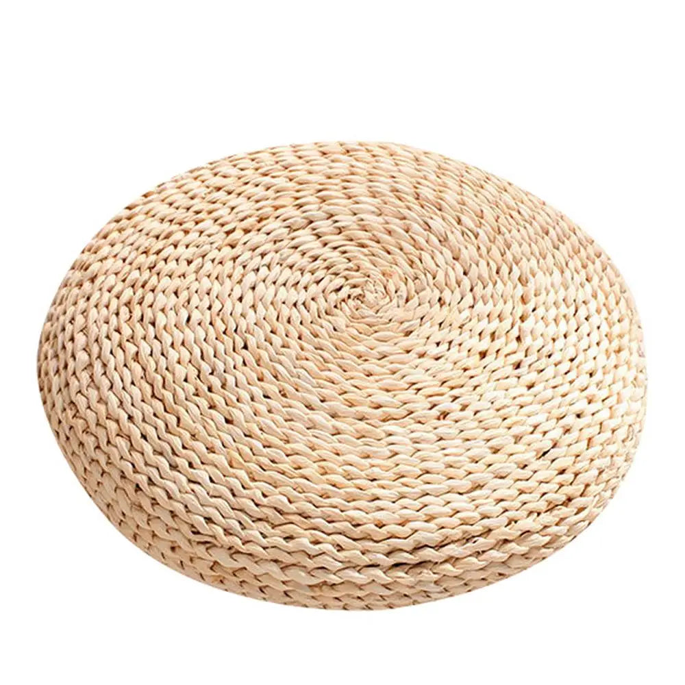 Straw Weave Meditation Bolster Cushion