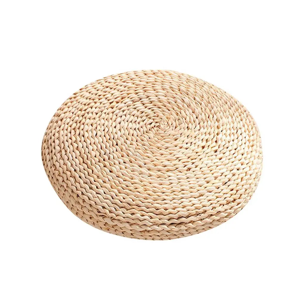 Straw Weave Meditation Bolster Cushion