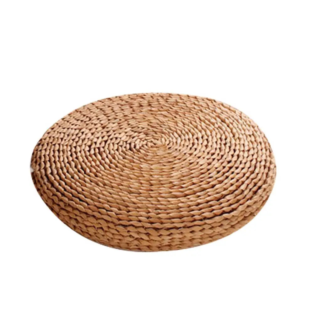 Straw Weave Meditation Bolster Cushion