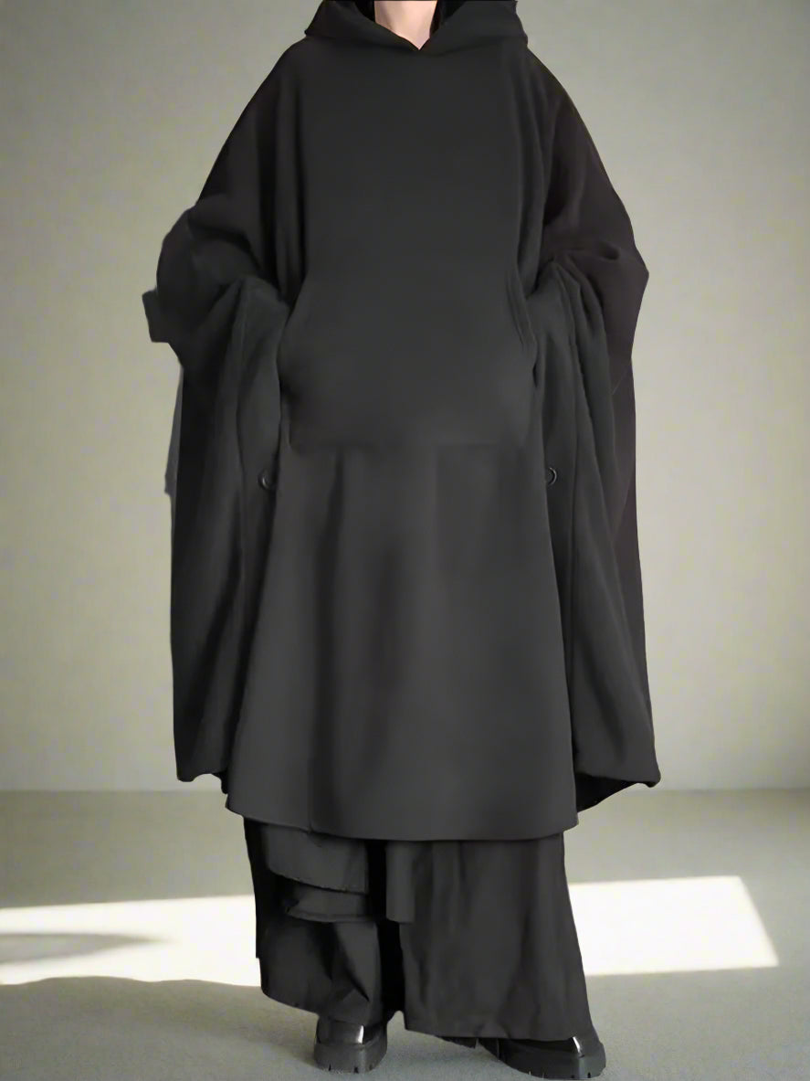 Meditation Cloak - Fleece Outer Pilgrimage Cape for Inner Work