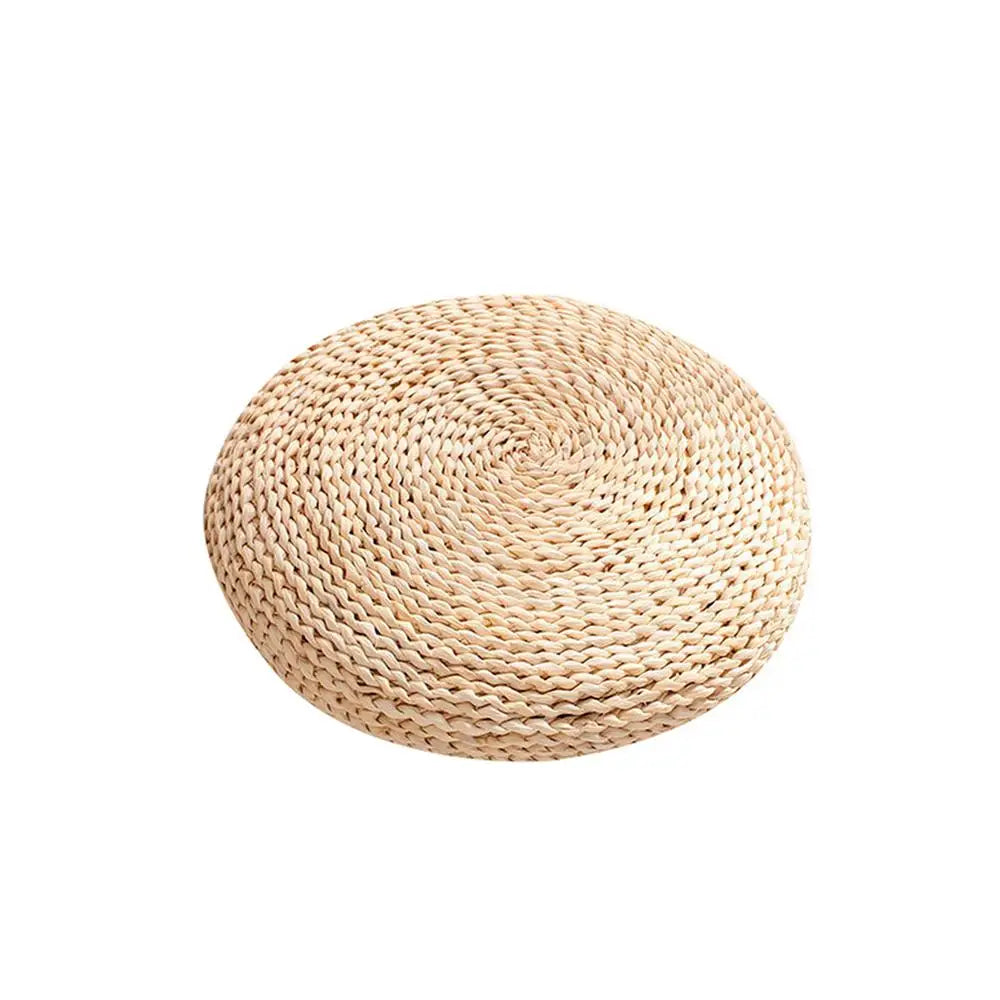 Straw Weave Meditation Bolster Cushion