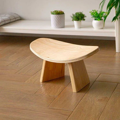 Ergonomic Solid Wood Meditation Bench for Inner Work