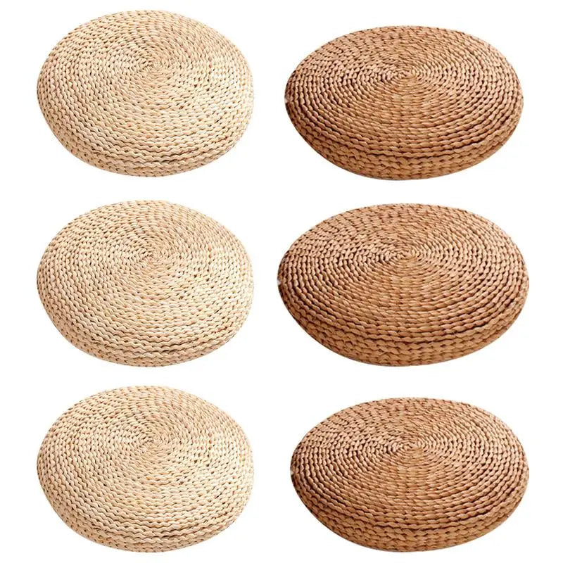 Natural Straw Weave Meditation Cushion