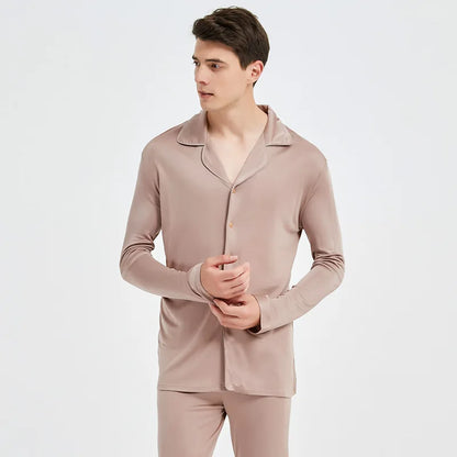 Mulberry Silk Loungewear Set for Men M L XL - Ideal for Meditation