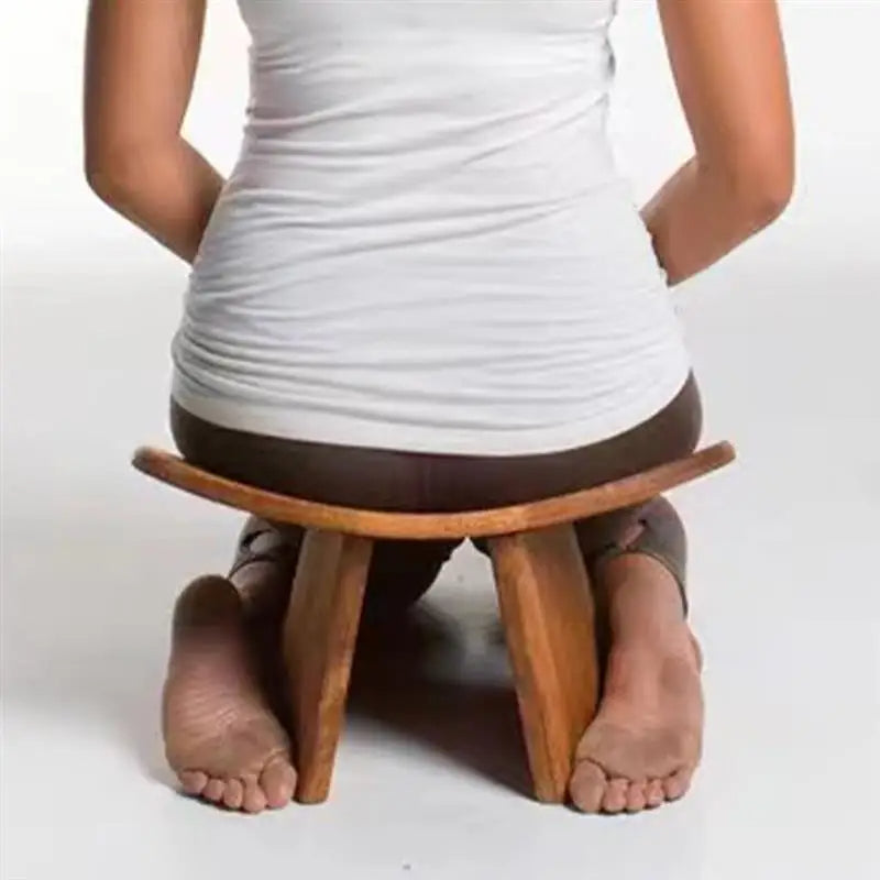 Ergonomic Solid Wood Meditation Bench for Innerwork