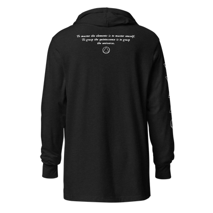 Alchemical Element Unisex Hooded long-sleeve tee - Earth Water Air Fire Quintessence