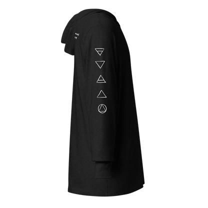 Alchemical Element Unisex Hooded long-sleeve tee - Earth Water Air Fire Quintessence